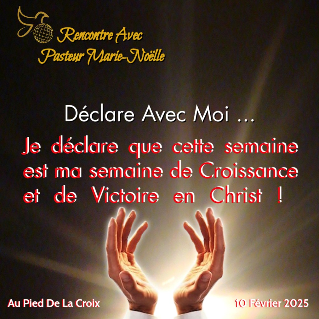 Ma Semaine de Croissance et de Victoire en Christ&nbsp;!